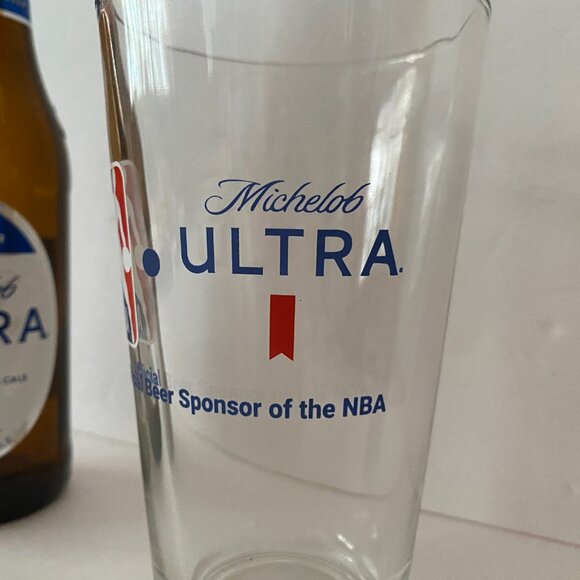 Michelob Ultra NBA Basketball 16oz Beer Drinking Glass Replacement for Set - Picture 6 of 7